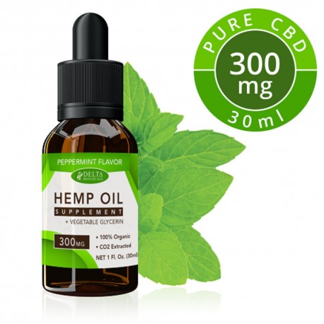 Delta Botanicals Hemp Oil 300 mg Peppermint