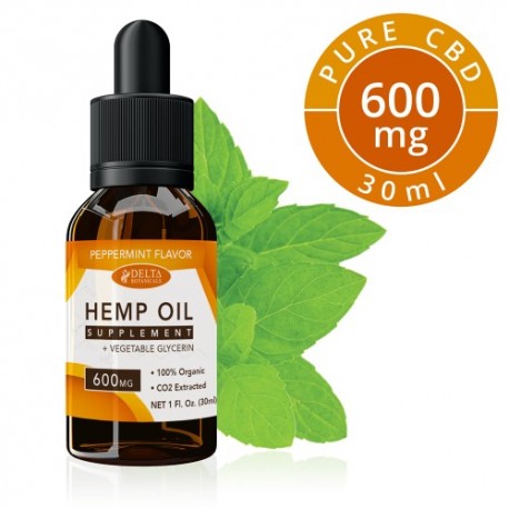 Delta Botanicals Hemp Oil 600 mg Peppermint