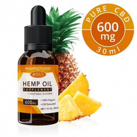 Delta Botanicals Hemp Oil 600 mg Pineapple