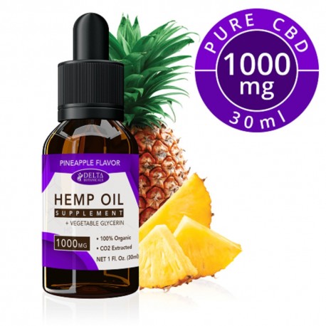 Delta Botanicals Hemp Oil 1000 mg Pineapple